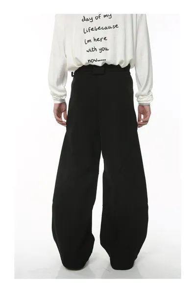American Retro High Street Double-headed Zipper Casual Pants