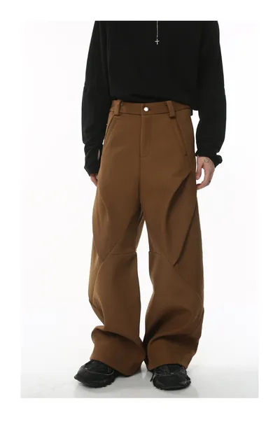 American Retro High Street Double-headed Zipper Casual Pants