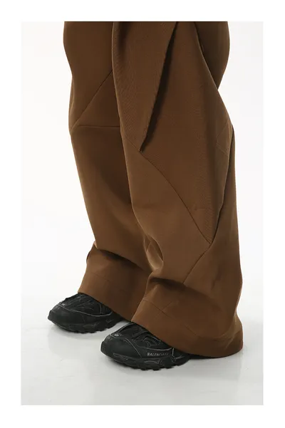 American Retro High Street Double-headed Zipper Casual Pants