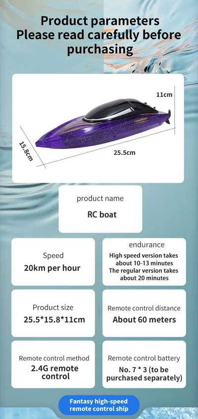 24g Electric Water Remote-control Ship Waterproof Automatic Reset Kids Toys