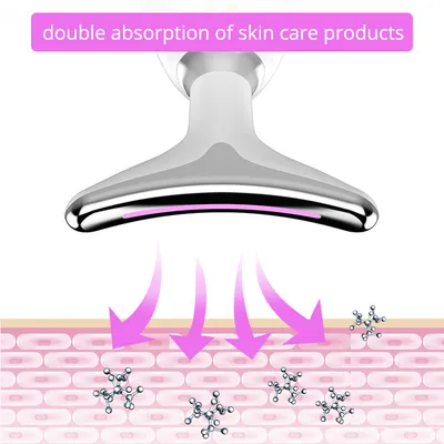 EMS Thermal Neck Lifting And Tighten Massager Electric Microcurrent Wrinkle Remover