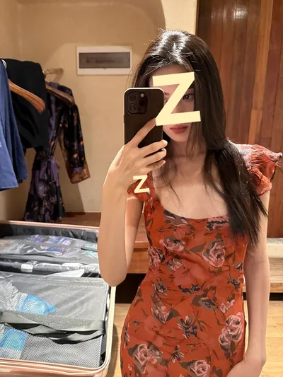 French Flying Sleeve Floral Dress Women