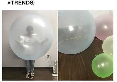 Big Inflatable Ball Children's Toy Elastic Ball Water Ball Bubble Ball Inflatable Ball
