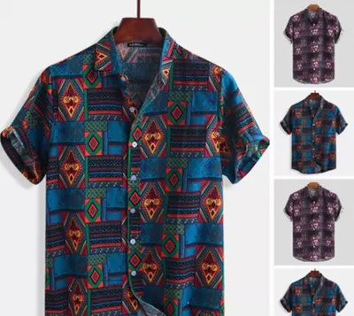 Beach shirt printed shirt men