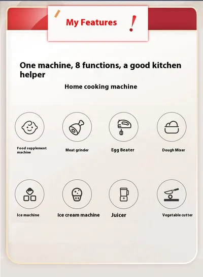Household Multifunctional Electric Meat Grinder