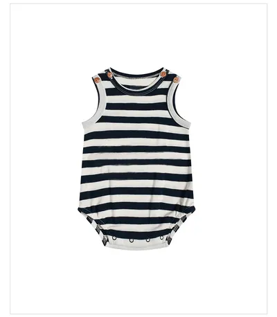 Baby's Short-sleeved One-piece Romper Cotton Vest Baby Bodysuit