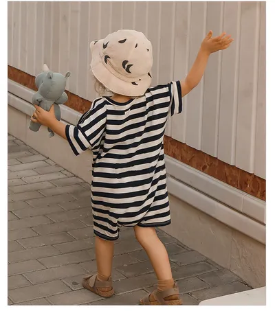 Baby's Short-sleeved One-piece Romper Cotton Vest Baby Bodysuit