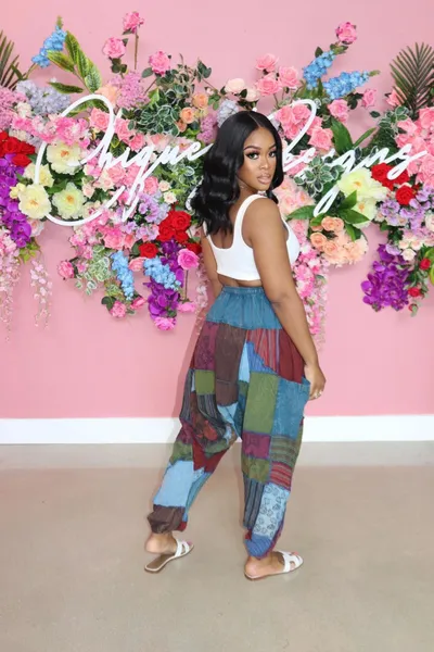 Women's Irregular Pattern Print Wide Loose Wide-leg Pants