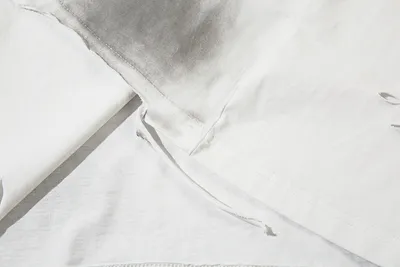 Fashion Abstract Ripped Short Sleeve Men