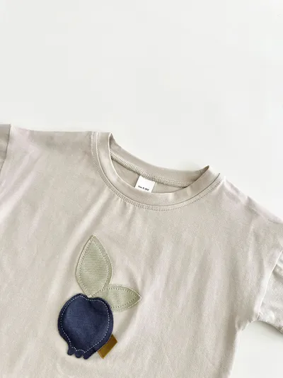 Baby Lemon Patch Short Sleeve Suit