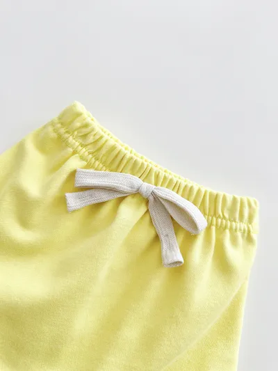 Baby Lemon Patch Short Sleeve Suit