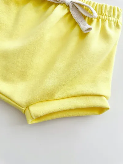 Baby Lemon Patch Short Sleeve Suit