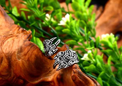 Asgard Crafted Handcrafted Stainless Steel Adjustable Bear Paw Ring