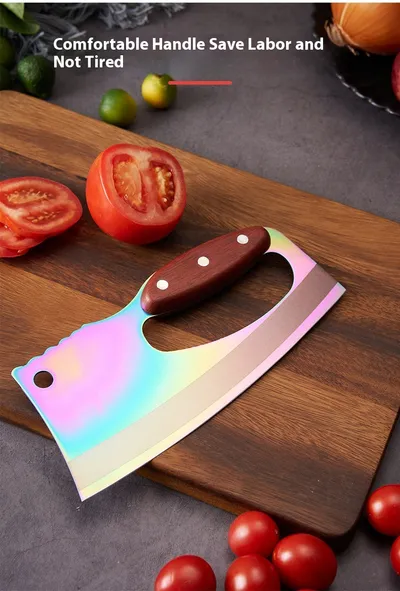 Wood Grain Handle Kitchen Knife Kitchen Supplies