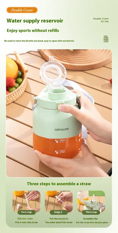 OSTMARS Juicer Portable Small Fruit Blender Household Automatic Juicer Juicer Cup Tons Cup