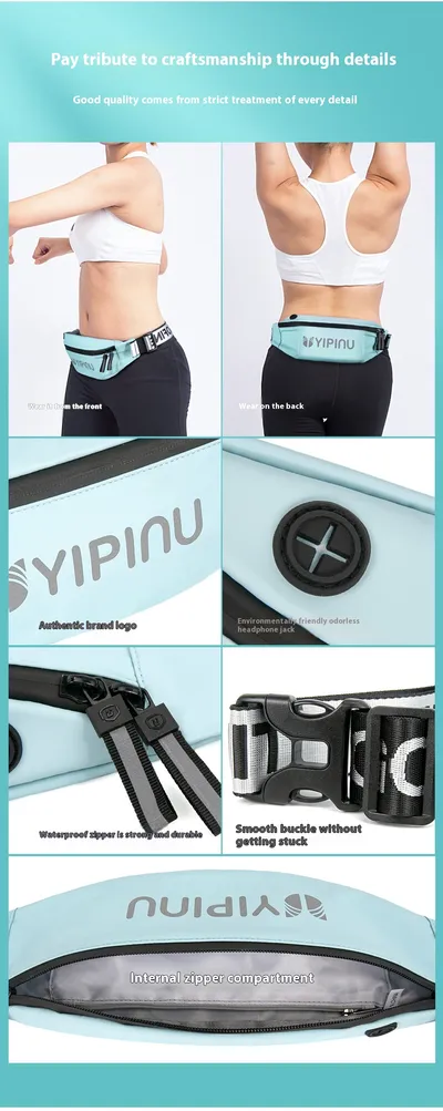 Outdoor Sports Waist Bag Waterproof Personal Reflective Crossbody