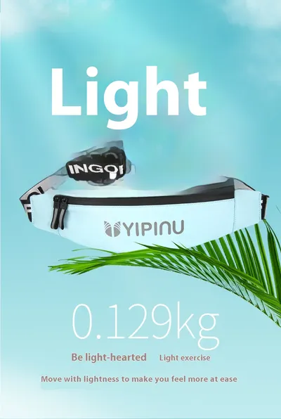 Outdoor Sports Waist Bag Waterproof Personal Reflective Crossbody