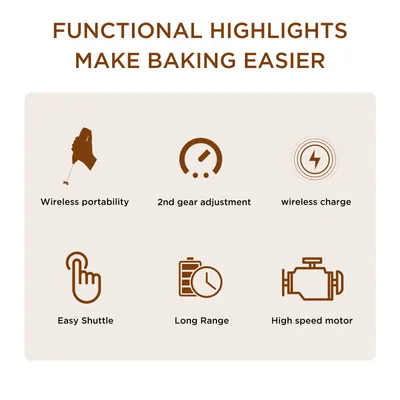 Automatic Home Foam Wireless Handheld Egg Beater