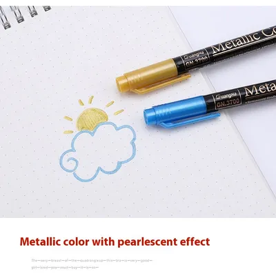 Metal Painting Color Graffiti Pen For Fine Arts