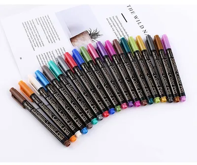 Metal Painting Color Graffiti Pen For Fine Arts