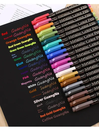 Metal Painting Color Graffiti Pen For Fine Arts