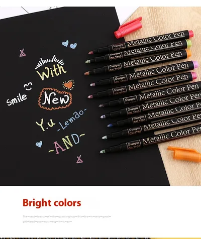Metal Painting Color Graffiti Pen For Fine Arts