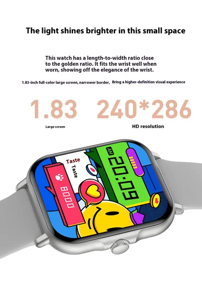 Bluetooth-compatible Calling Smart Watch Message Reminder Sports Heart Rate Sleep Monitoring