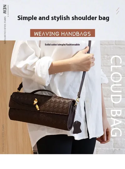 Woven Bag Shoulder Fashion Clutch Crossbody Bag