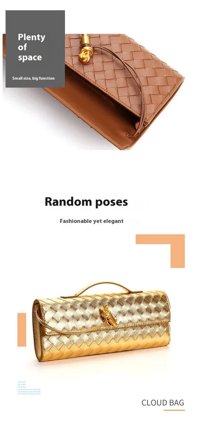 Woven Bag Shoulder Fashion Clutch Crossbody Bag