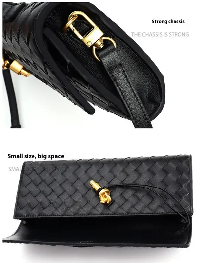 Woven Bag Shoulder Fashion Clutch Crossbody Bag