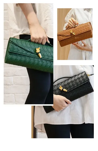 Woven Bag Shoulder Fashion Clutch Crossbody Bag