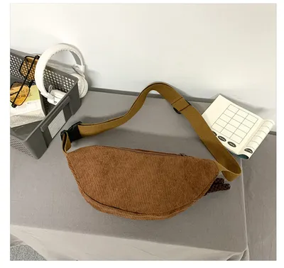 Women's Leisure Corduroy Lazy Corduroy Waist Bag