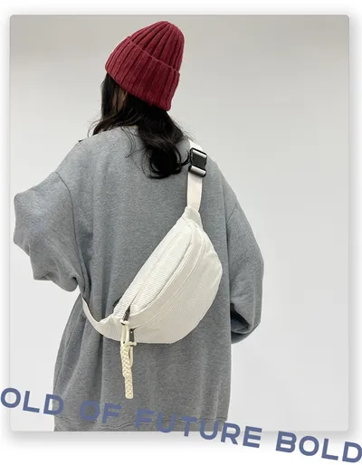 Women's Leisure Corduroy Lazy Corduroy Waist Bag