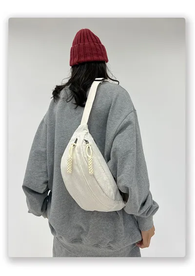 Women's Leisure Corduroy Lazy Corduroy Waist Bag
