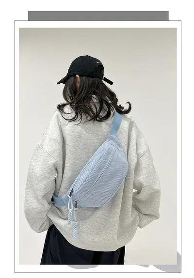 Women's Leisure Corduroy Lazy Corduroy Waist Bag