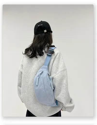 Women's Leisure Corduroy Lazy Corduroy Waist Bag
