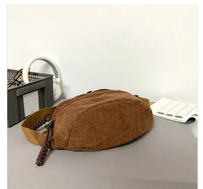 Women's Leisure Corduroy Lazy Corduroy Waist Bag