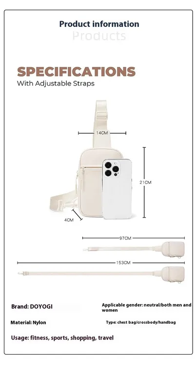 Trendy Sports And Leisure Shoulder Crossbody Bag