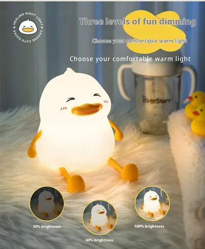 Creative Small Night Lamp Silicone Pat Lamp Desktop Phone Holder Ornaments Home Decor