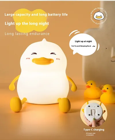 Creative Small Night Lamp Silicone Pat Lamp Desktop Phone Holder Ornaments Home Decor