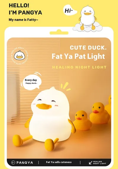 Creative Small Night Lamp Silicone Pat Lamp Desktop Phone Holder Ornaments Home Decor