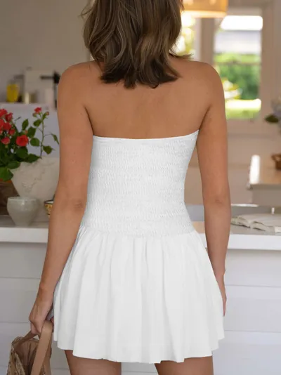 Women's Clothing Tube Top Short Skirt Fashion Waist-controlled Dress