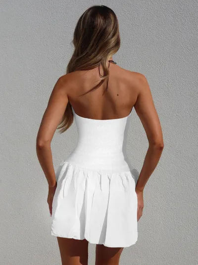 Women's Clothing Tube Top Short Skirt Fashion Waist-controlled Dress