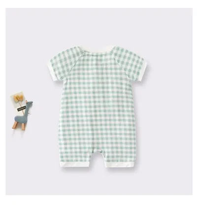 Bamboo Fiber Baby Jumpsuit Short Sleeve Thin Romper