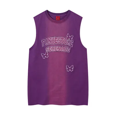 Fashion Butterfly Embroidered Waistcoat Sleeveless Men