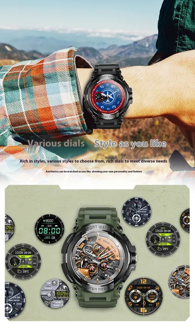 Smart Watch Bluetooth-compatible Calling Heart Rate Blood Pressure Blood Oxygen Sleep Monitoring