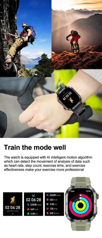 Multifunctional Waterproof Alarm Clock Large Dial Smart Reminder Watch