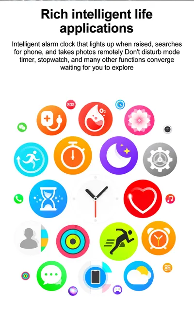 Multifunctional Waterproof Alarm Clock Large Dial Smart Reminder Watch