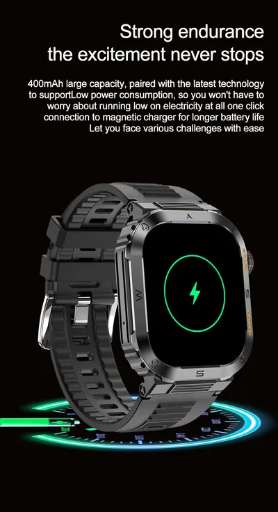 Multifunctional Waterproof Alarm Clock Large Dial Smart Reminder Watch