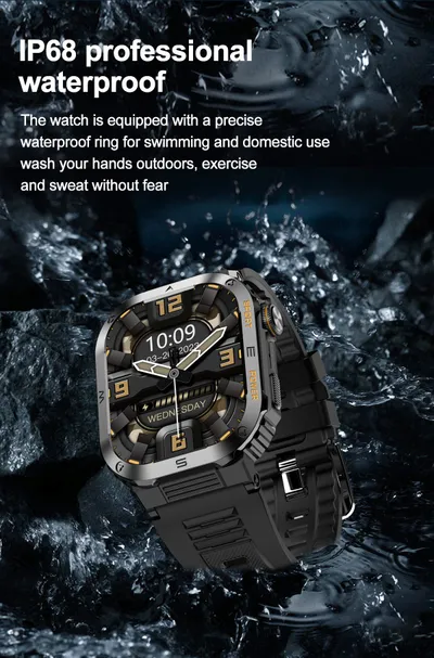 Multifunctional Waterproof Alarm Clock Large Dial Smart Reminder Watch
